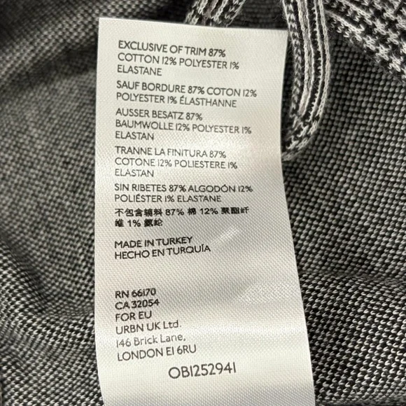 NWT Anthropologie Maeve Bettie Tapered Trousers Houndstooth Stripe Pants - Picture 7 of 8